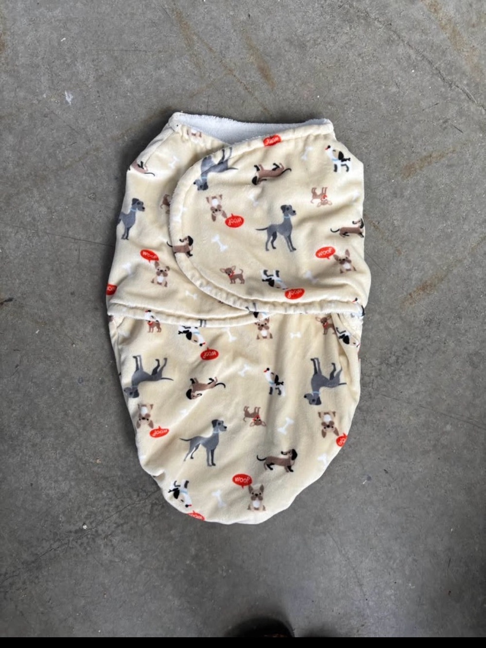 Swaddle Wrap with Playful Dog Print